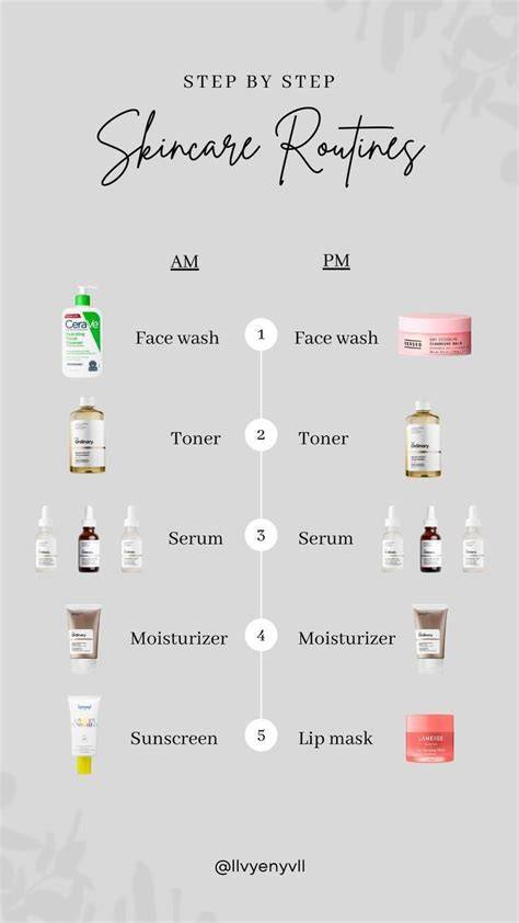 skincare routine